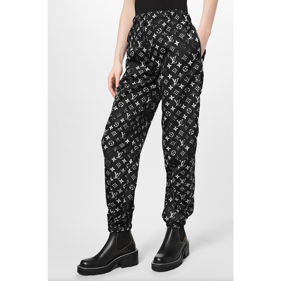 Louis Vuitton Stencil Effect Black White Monogram Logo Jogging Jogger Pants 40 - Picture 8 of 12